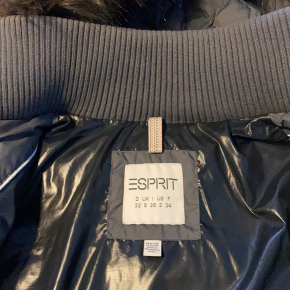 Esprit down fill winter puffed jacket, Size: 2 - Picture 2 of 11